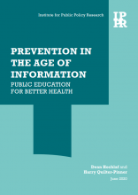 Prevention in the age of information: public education for better health